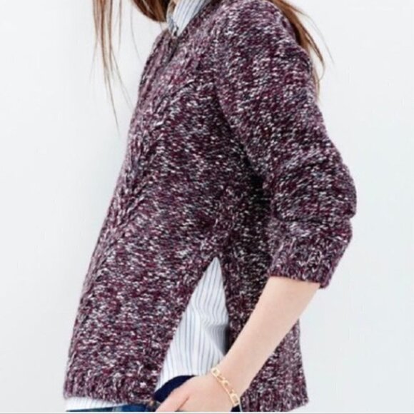 Madewell Firelight Marled Crewneck Sweater Size Small - Picture 1 of 13
